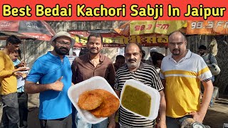 Best Bedai Kachori Sabji In Jaipur Famous Food Of Agra Gwalior Jhakaas Food [upl. by Ecnal]