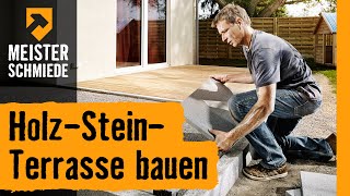 HolzSteinTerrasse bauen  HORNBACH Meisterschmiede [upl. by Illac]