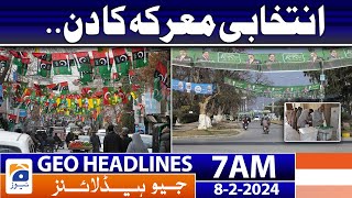 Geo News Headlines 7 AM  Election day  8th February 2024 [upl. by Kiki]