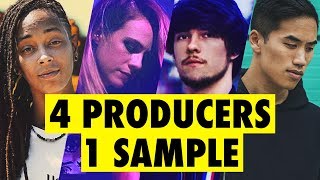 4 PRODUCERS FLIP THE SAME SAMPLE feat Virtual Riot Bad Snacks Sarah the Illstrumentalist [upl. by Ayoted]