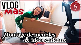 VLOGMAS 8 • Montage de meubles amp idées cadeaux [upl. by Htebsil]