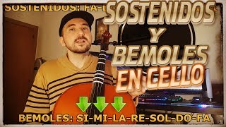 🎻 Cómo Hacer Sostenidos y Bemoles en Violonchelo [upl. by Paske]