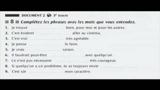 Compréhension orale Niveau 2  Leçon 38 [upl. by Licastro484]