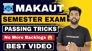 MAKAUT Semester Exam Passing Best Tips amp Tricks  How To Pass MAKAUT Semester Exam 100 No Backlogs [upl. by Obellia]