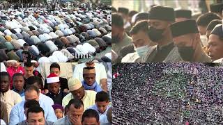 Eid alFitr prayers offered around the world [upl. by Akerehs]