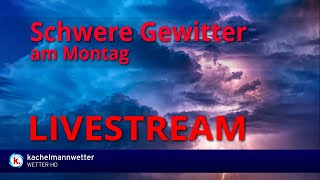 Live zur Gewitterlage am Montagabend [upl. by Oirottiv197]