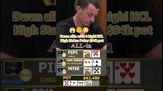 Dwan allin with 4 high HCL High Stakes Poker 94k pot [upl. by Naloc]