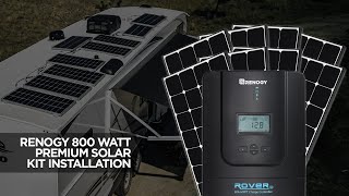 Renogy 800 Watt 12 Volt Off Grid Solar Premium Kit Upgrade Installation [upl. by Arikahs]