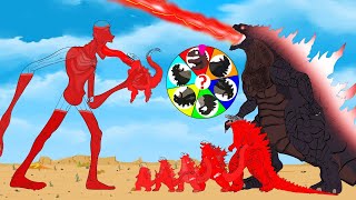 Evolution of Godzilla vs Evolution of quotSCP  POUR 585quot Tyranny grows Rotation Luck FUNNY CARTOON [upl. by Siwel]