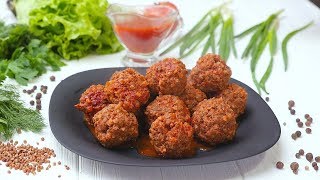 Тефтели с гречкой  Рецепты от Со Вкусом [upl. by Ku]