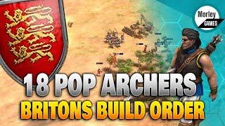 The BEST Britons Archer Opening AOE2 Build Order for 2023  NO DEER [upl. by Anaehr]