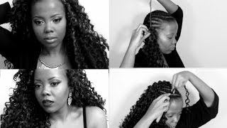 HOW TO  INSTALL CROCHET BRAIDS TECHNIQUE amp TIPS [upl. by Bonnee]