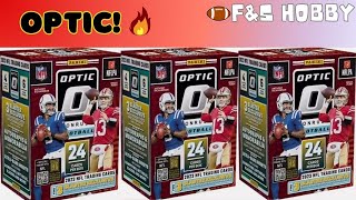 2023 DONRUSS OPTIC FOOTBALL Blaster Box Opening Purple Shock Lots of cool inserts [upl. by Bogosian]