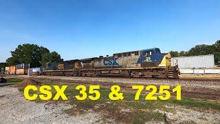 Before amp After Rebuilding  Rough Looking CSX 35 Leads CSX 7251 [upl. by Oirevas]