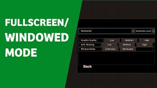 FullscreenWindowed Mode Widget Blueprint  Unreal Engine [upl. by Esilrahc]