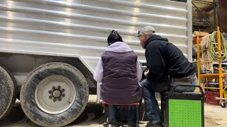 It’s Back to Work Fixing the New to Us Cow Trailer  Chronicles of Kayla  femalefarmer [upl. by Lleon]