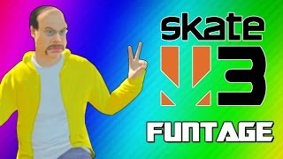 Skate 3 Funny Moments 2  Glitchy Stairs Cocoon Trick Fails Becoming Pro Skaters Funtage [upl. by Theodor]