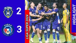 HIGHLIGHT  SRI PAHANG FC 2 VS 3 SABAH FC  LIGA SUPER 20242025 [upl. by Witha323]