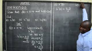 MATHS 2022 GCE P1 Q13 [upl. by Blood774]