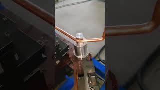 Copper wire hole stamping process Good tools and machinery make work easy [upl. by Colt649]