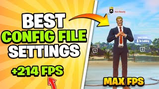 Fortnite BEST Game User Settings To BOOST FPS In Chapter 3 Best Config Settings [upl. by Ahsikal]