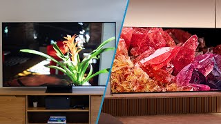 Sony X95k Vs Samsung Qn90b Review Which Miniled Should You Buy [upl. by Rehpinnej]