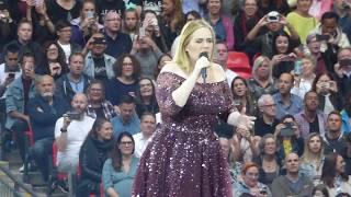 ADELE with HELLO  here last live performance in 2017  WEMBLEY LONDON  HD VIDEO [upl. by Stephine]