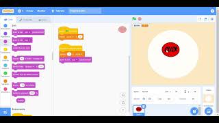 Clicker game in scratchcodingscratchcodecomputerlanguage codelearning scratch [upl. by Irret]