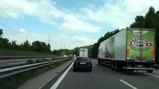 From Biel to Buchs ZH Switzerland Driving Video 062013 FullHD [upl. by Anaitit]