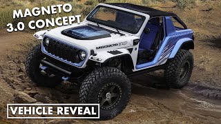 Jeep Wrangler Magneto 30 Concept  2023 Easter Jeep Safari Concepts [upl. by Nolyarg509]