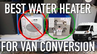 Best Water Heater For Van Conversion  Camco Kuuma Coolant amp Electric Free Hot Water in Promaster [upl. by Koetke]