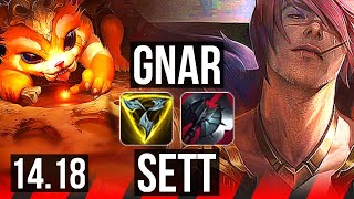 GNAR vs SETT TOP  503  EUW Master  1418 [upl. by Eyoj]