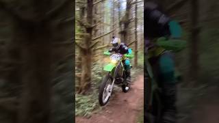 2001 KDX220 Forest Berm Blasting [upl. by Alomeda]