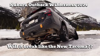 Subaru Outback Wilderness 2024 Most Difficult Snow Offroad Trail it Seen [upl. by Sirrad]