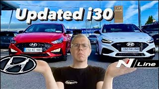 2025 I30 NLine facelift 10 Turbo Side by side comparison to previous model [upl. by Nothgiel]