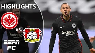 Eintracht Frankfurt score 5 in comeback win vs Bayer Leverkusen  Bundesliga Highlights  ESPN FC [upl. by Mell83]