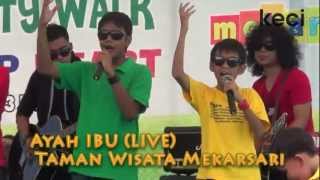 Super 7 dan Hati Band  Ayah Ibu Akustik di Taman Wisata Mekarsari [upl. by Canale]