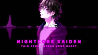 Nightcore  Break Your Heart  Taio Cruz [upl. by Alauqahs]