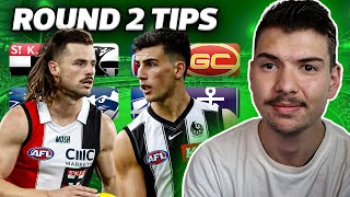 Round 2 AFL Tips  Predictions 2024 [upl. by Singer]