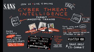 17 SANS Cyber Threat Intelligence CTI Summit Conference Visuals from Days 1 and 2 2022 [upl. by Mozes]