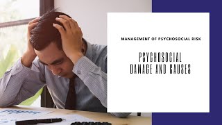 Psychosocial Risk Causes and Damages  Management of Psychosocial Risks Part 1 [upl. by Lertsek591]