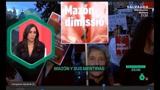 Pilar Velasco Manifestación de más de 130 000 personas en Valencia pidiendo la dimisión de Mazón [upl. by Pail]