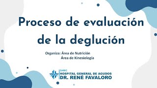 Evaluación de la deglución en pacientes con sospecha o riesgo de disfagia [upl. by Anaer555]