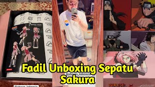 Fadil Unboxing Sepatu Sakura [upl. by Aimas]