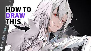 How I draw this Full Art Process ✦ Start to Finish Illustration Making Clip Studio Paint [upl. by Eilram]