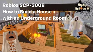 underground house build tutorial in roblox 3008  3008 house ideas  3008 Halloween update [upl. by Saihttam781]