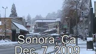 Record Snow Sonora Ca Dec 7th 2009 [upl. by Stegman]