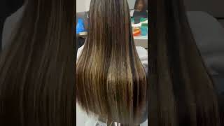 global hair colour highlights gold color chocolate reflect short colour highlights [upl. by Tamqrah]