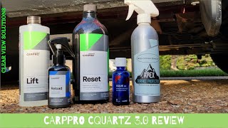 CarPro CQUARTZ 30 UK 3 Month Review with CarPro Lift and CarPro Reset Maintenance Wash [upl. by Ainirtac]