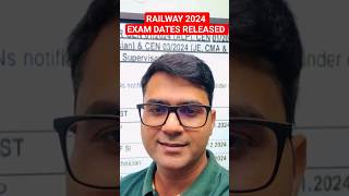 Railway Exam Dates Released 🥰 2024 exam railway Alp rpf inspector [upl. by Adam915]